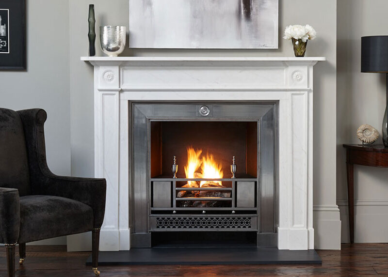 Chesneys Langley Fireplace in statuary marble